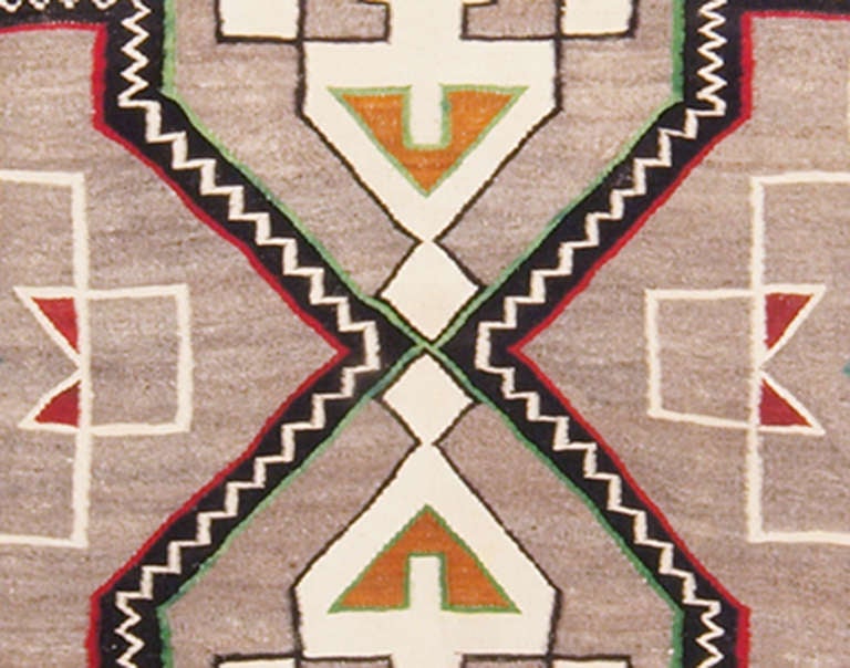 Native American Navajo Trading Post Rug - Second Quarter of the 20th century
