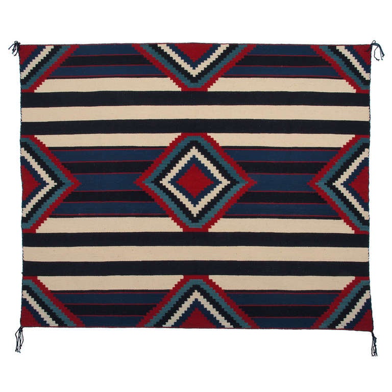 Stunning Navajo Third Phase Chief's Blanket at 1stDibs