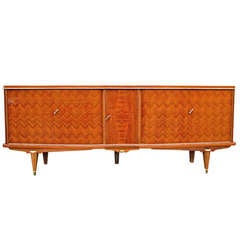 Vintage French Art Deco Sideboard Credenza Rosewood Palisander 1940