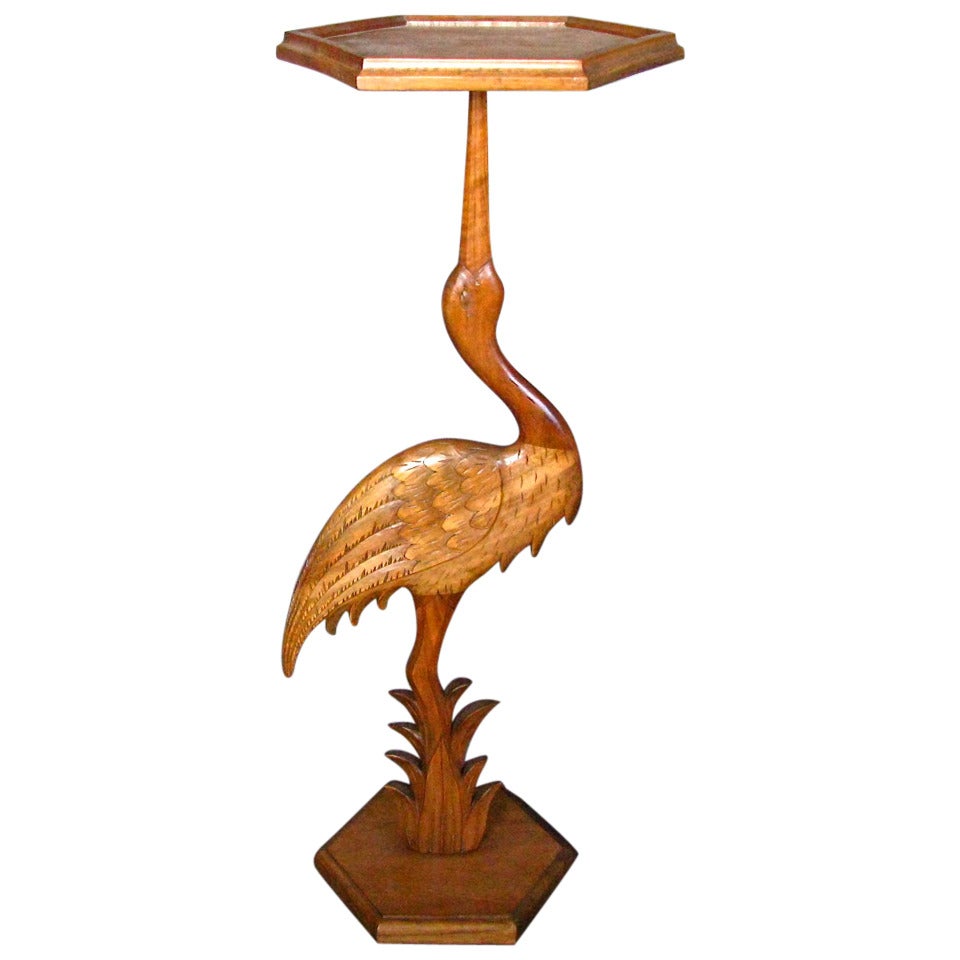 1950 Sculptural Mid Century Bird Table Teak from Denmark