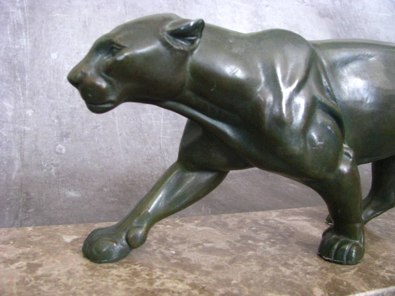 French Art Deco Panther Sculpture, 1935