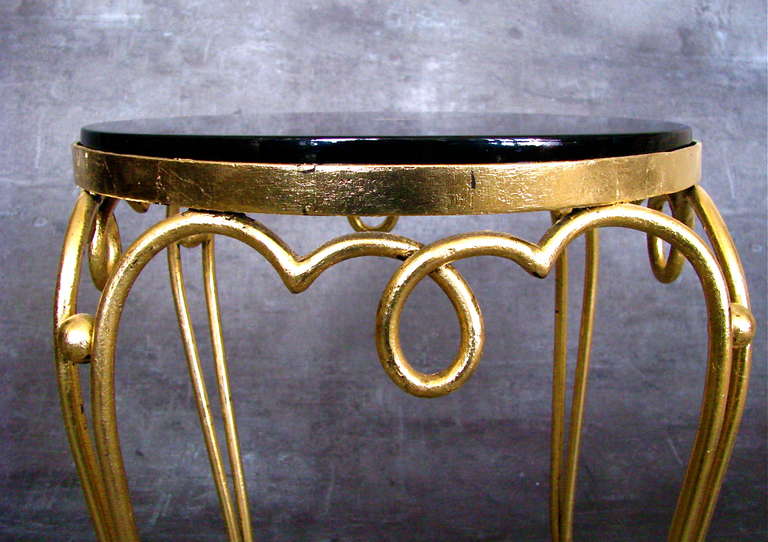 French Art Deco Side Table by Rene Prou 1925 1