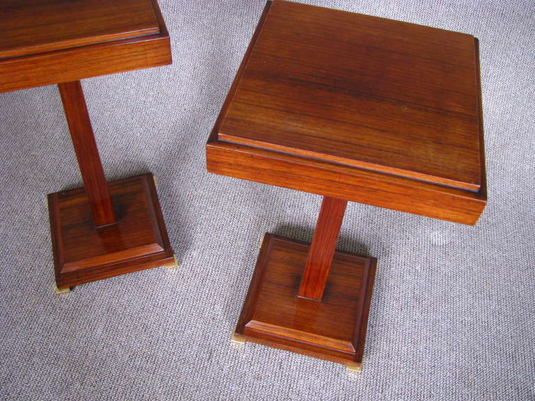 Pair of Rosewood Art Deco Side Tables  2