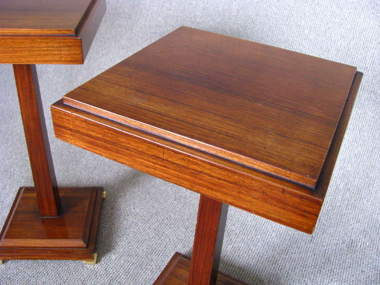 Pair of Rosewood Art Deco Side Tables  3