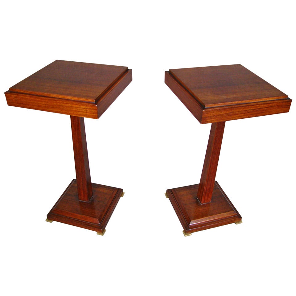 Pair of Rosewood Art Deco Side Tables 