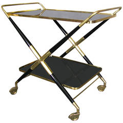 Italian Bar Cart Trolley by Cesare Lacca, 1950