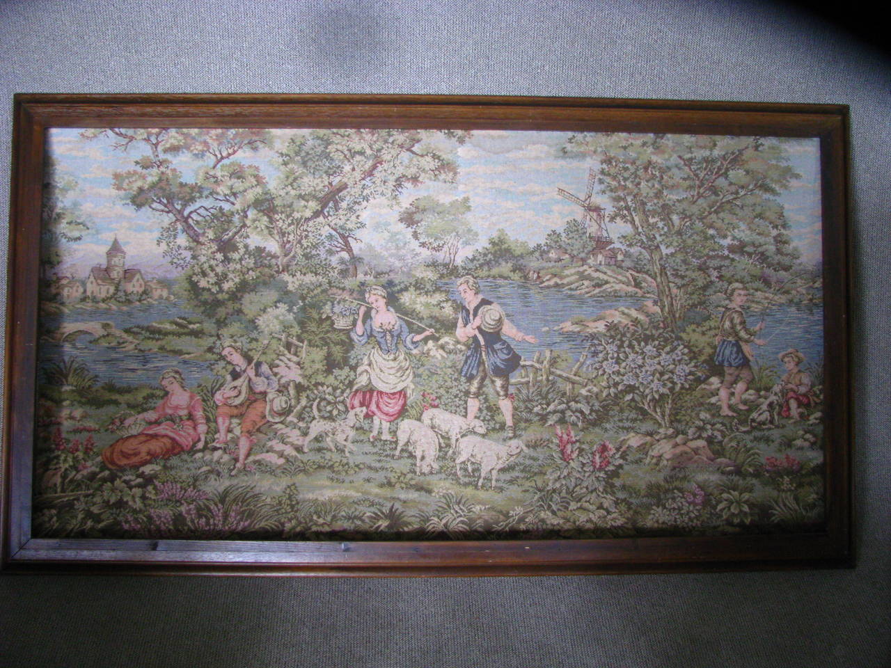 Antique 19th Century Aubusson Style French Tapestry In Good Condition In Saarbruecken, DE