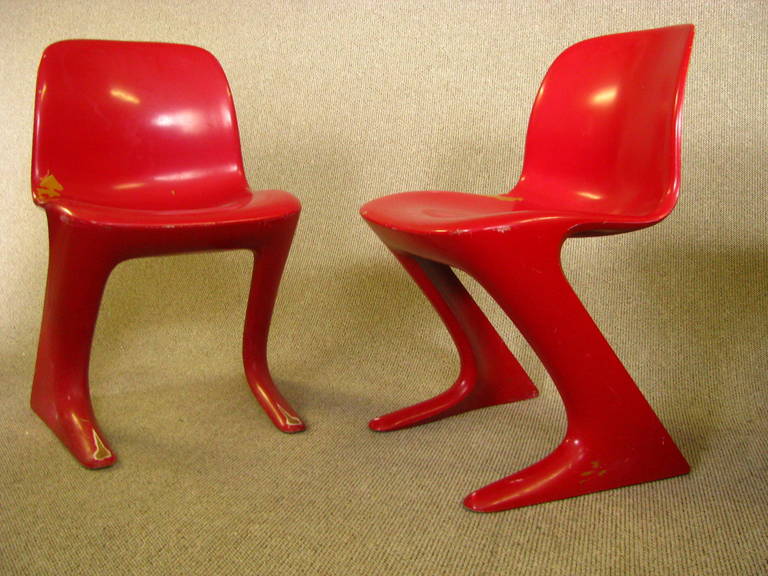Set of Six Midcentury German Dining Chairs, Ernst Moeckel, 1968 3