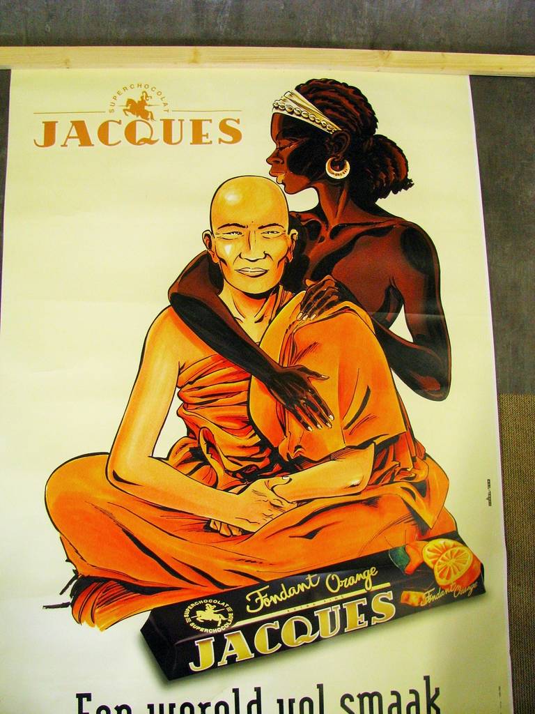 Oversized Chocolate Advertising Poster, 1999, Belgium In Good Condition In Saarbruecken, DE
