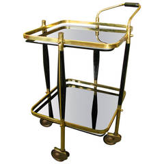 Italian Bar Cart Trolley by Cesare Lacca, 1950