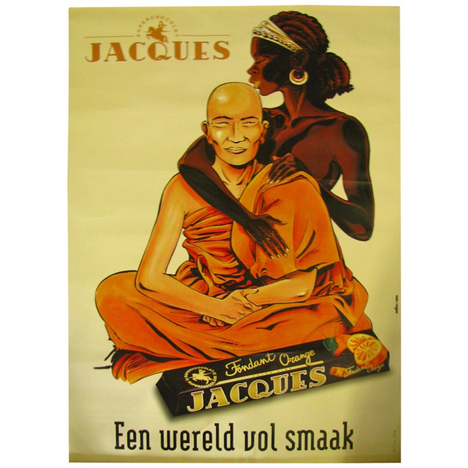 Oversized Chocolate Advertising Poster, 1999, Belgium