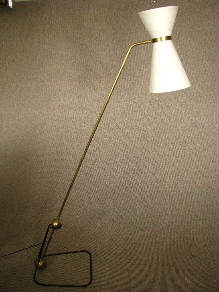 Midcentury Floor Lamp Equilibrium by Pierre Guariche, 1950 4