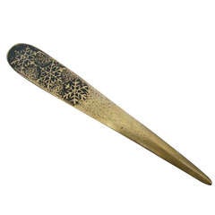 Art Deco Letter Opener Bronze Signed Max le Verrier