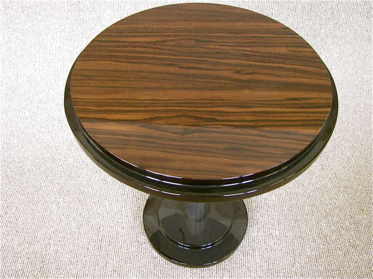 French Art Deco Side Table Macassar