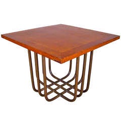 Bauhaus Art Deco Center Table Oak