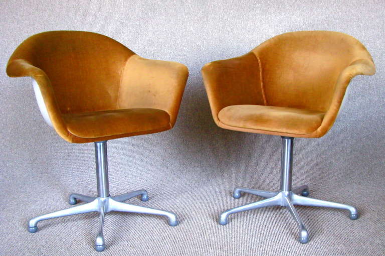 Mid-Century Modern 1960's German Six Dining Chairs Signed Lübke