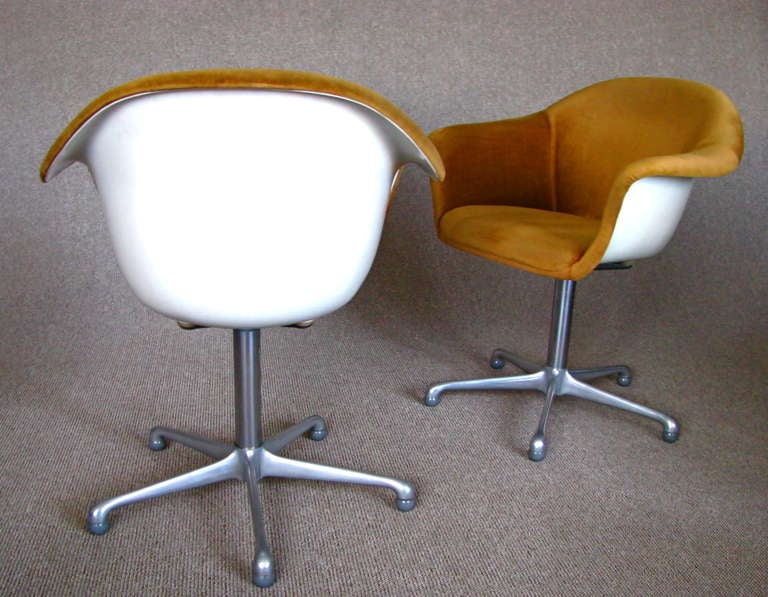 Synthetic 1960's German Six Dining Chairs Signed Lübke