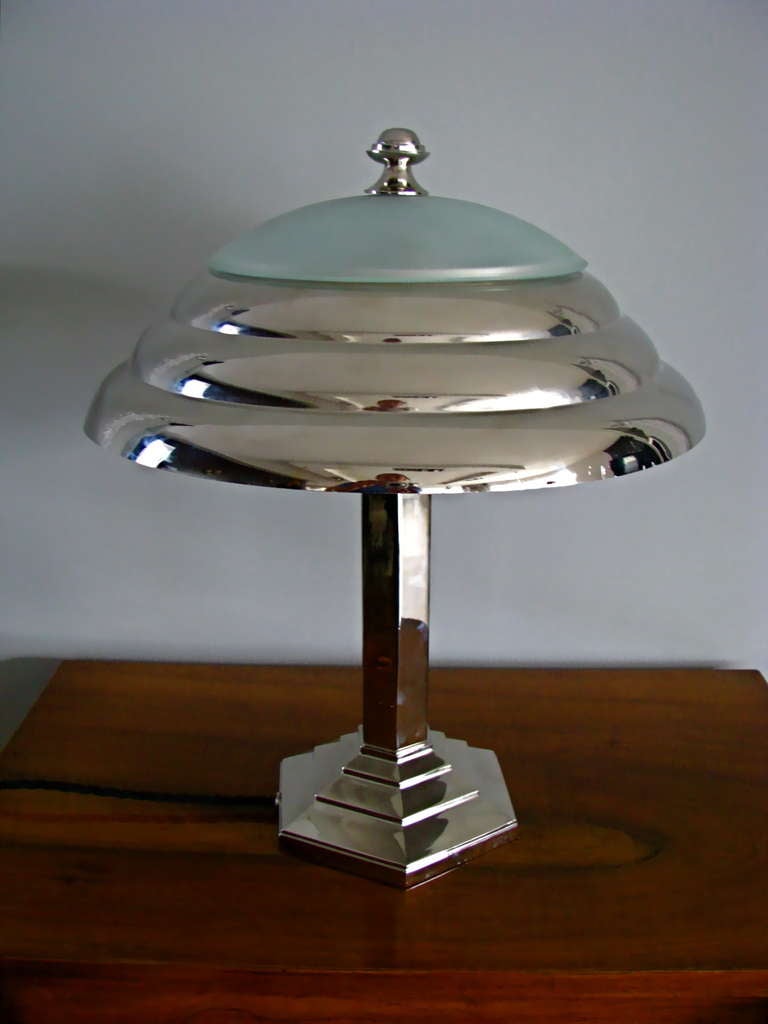 French Art Deco Table Desk Lamp In Excellent Condition In Saarbruecken, DE