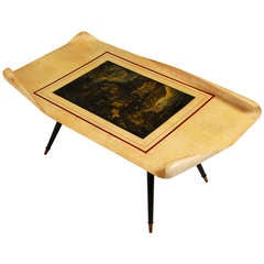 Aldo Tura Goatskin Coffee Table