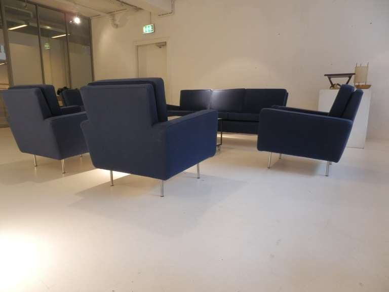 Milieu du XXe siècle Ensemble de canapés Florence Knoll en vente