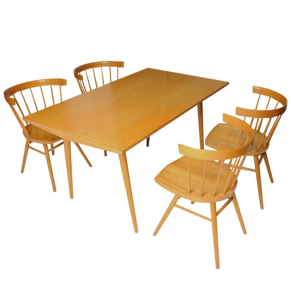 Ulta Rare George Nakashima Diningset For Knoll, 1947