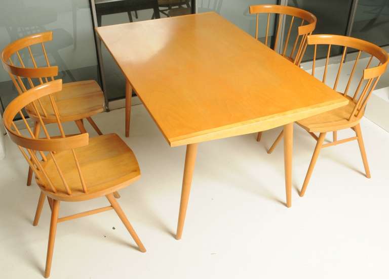 Ulta Rare George Nakashima Diningset For Knoll, 1947 In Good Condition In Munich, DE