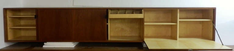 Mid-Century Modern Quite Unique Florence Knoll Three-Door Hanging Cabinet For Sale