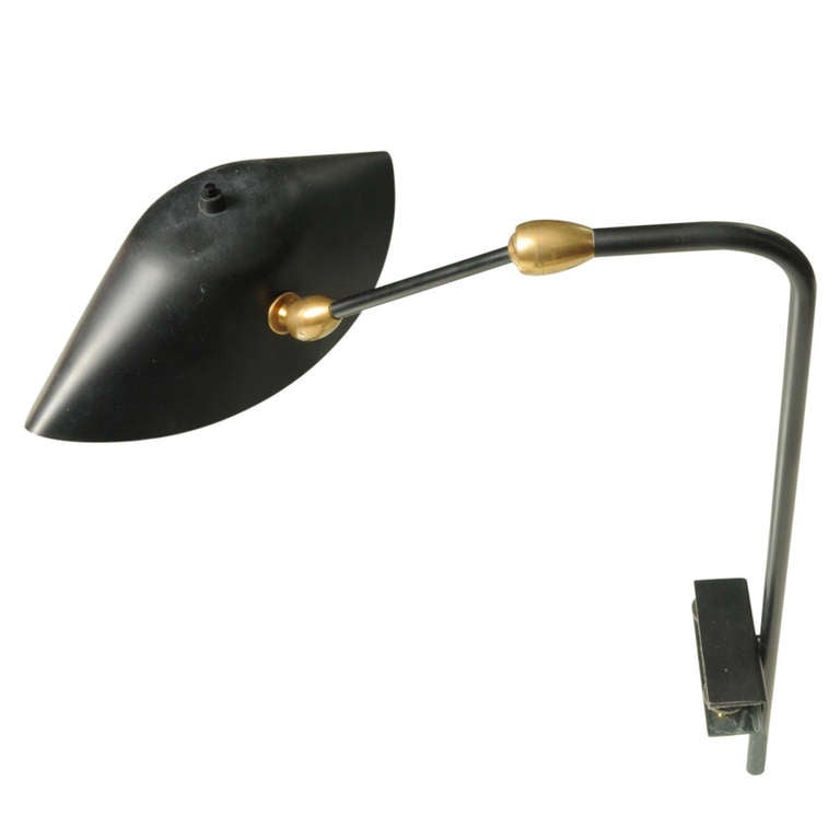 1950 Henri Lancel And Robert Mathieu Agrafée Clamp Desk Lamp Free Rare Variation Of The Famous Agrafee Clamp Desk Lamp