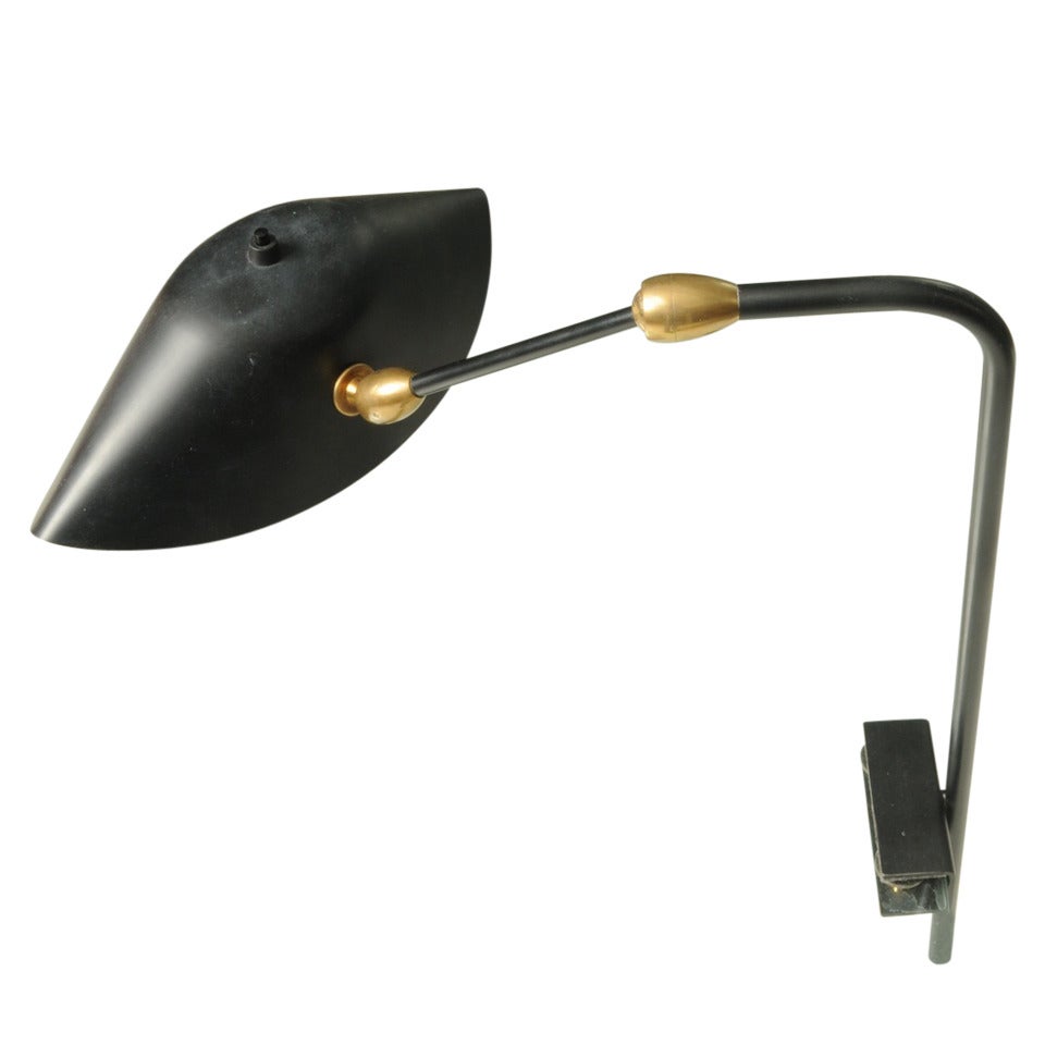Rare Variation of the Famous Agrafee Clamp Desk Lamp For Sale