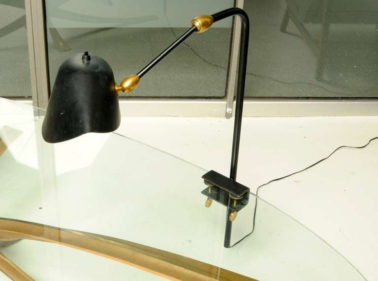 Rare Variation of the Famous Agrafee Clamp Desk Lamp For Sale 1