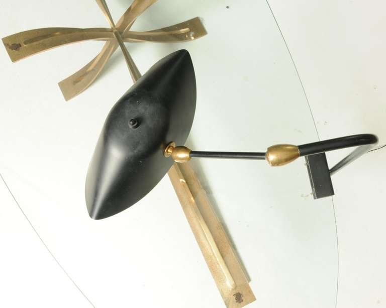 French Rare Variation of the Famous Agrafee Clamp Desk Lamp For Sale