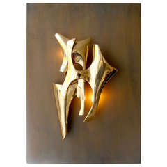 Signed Wall Light by Fred Brouard