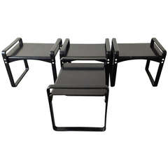Rare Set of Four Stools or Side Tables by Verner Panton 3
