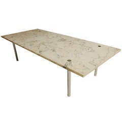 Rare Marble Coffee Table by Laverne