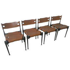 Very Rare Set of Four Montreal Dining Chairs 10