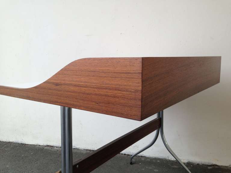 Rare George Nelson Swag Legged Desk in Rosewood 1