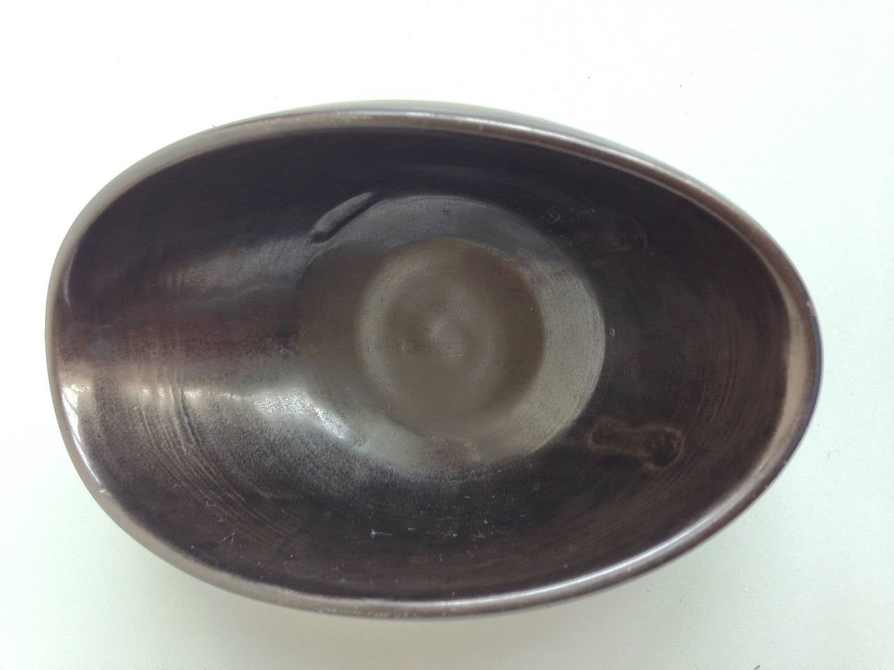 Mid-20th Century Suzanne Ramié Madoura Black Ceramic Bowl