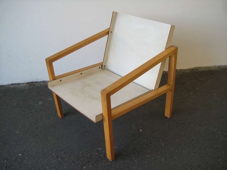 Mid-Century Modern Rare and Important Lounge Chair by Hein Stolle For Sale