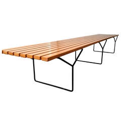 Harry Bertoia Knoll Slat Bench, Extra Large