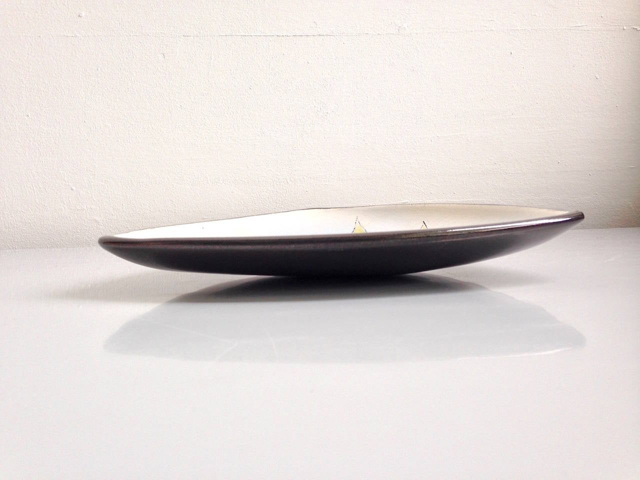Ceramic Denise Gatard Larger Triangle Dish