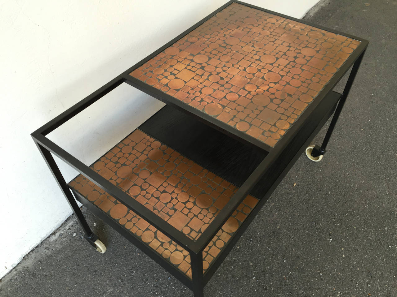 Mid-Century Modern Unique Bar Cart