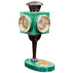 Rare Aldo Tura Lantern Table Lamp