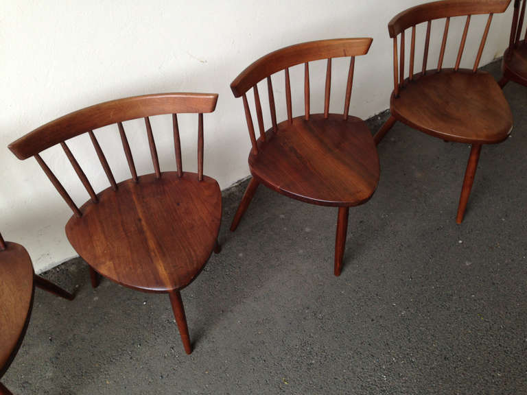 American Set of Six Mira Dining Chairs