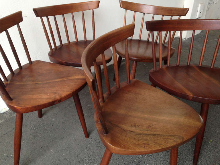 Mid-20th Century Set of Six Mira Dining Chairs