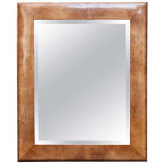Large Goatskin Mirror by Aldo Tura 8
