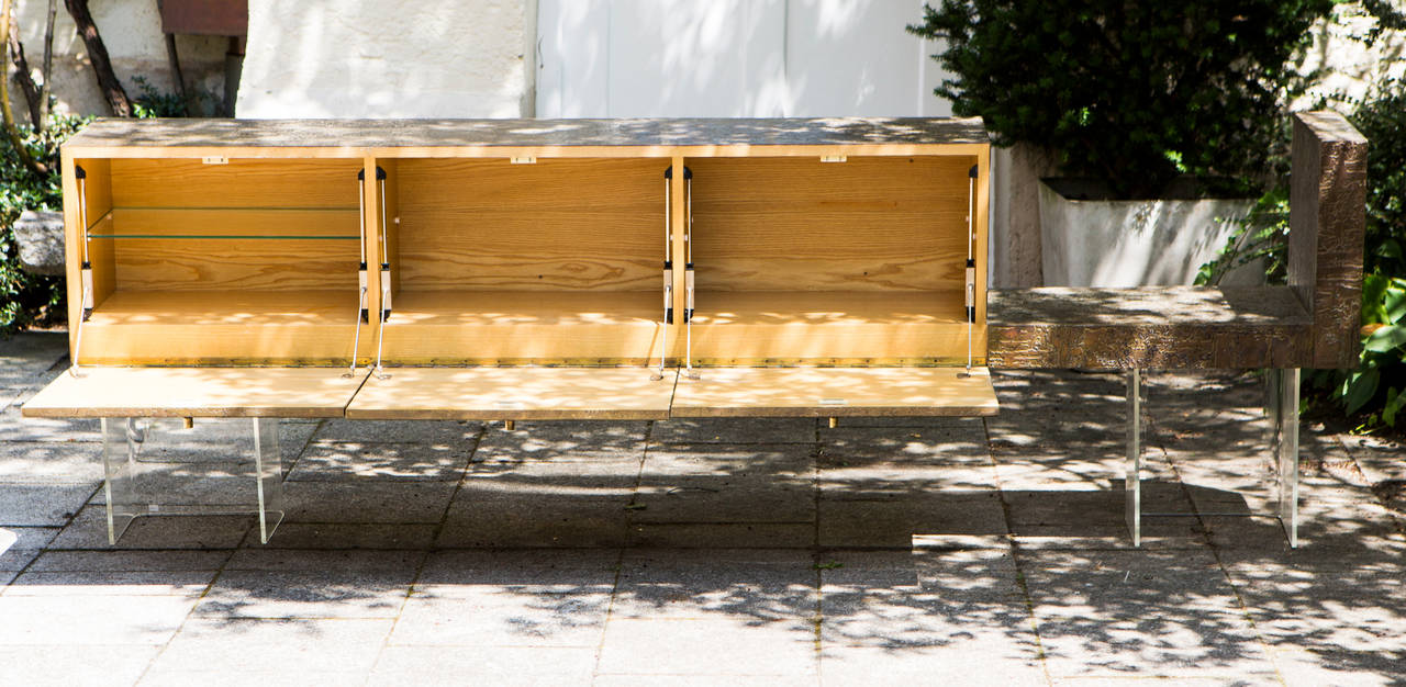 Brutalist Wall Sideboard Paul Evans Style
