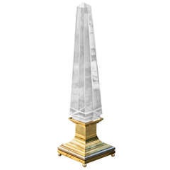 Obelisk Lamp of Sandro Petti for Maison Jansen