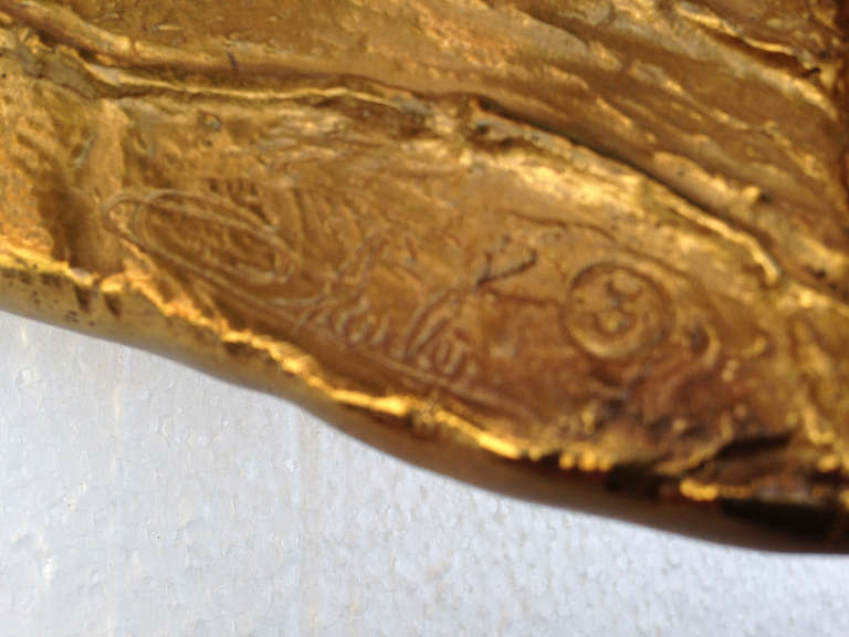 Very Rare Bronze Applique by Maison Charles 4