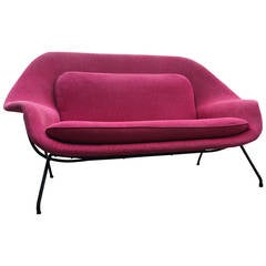 Rare Womb Settee by Aero Saarinen for Knoll 1948