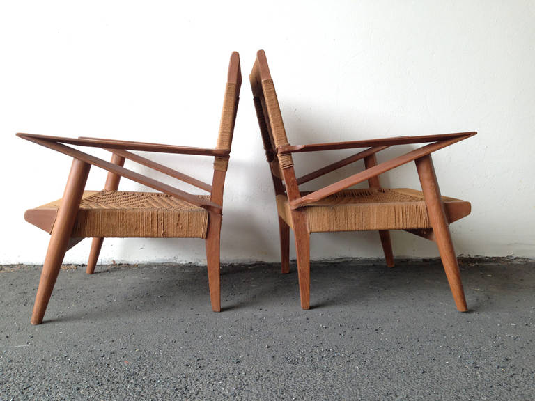 Amazing Set of Two French Lounge Chairs 4